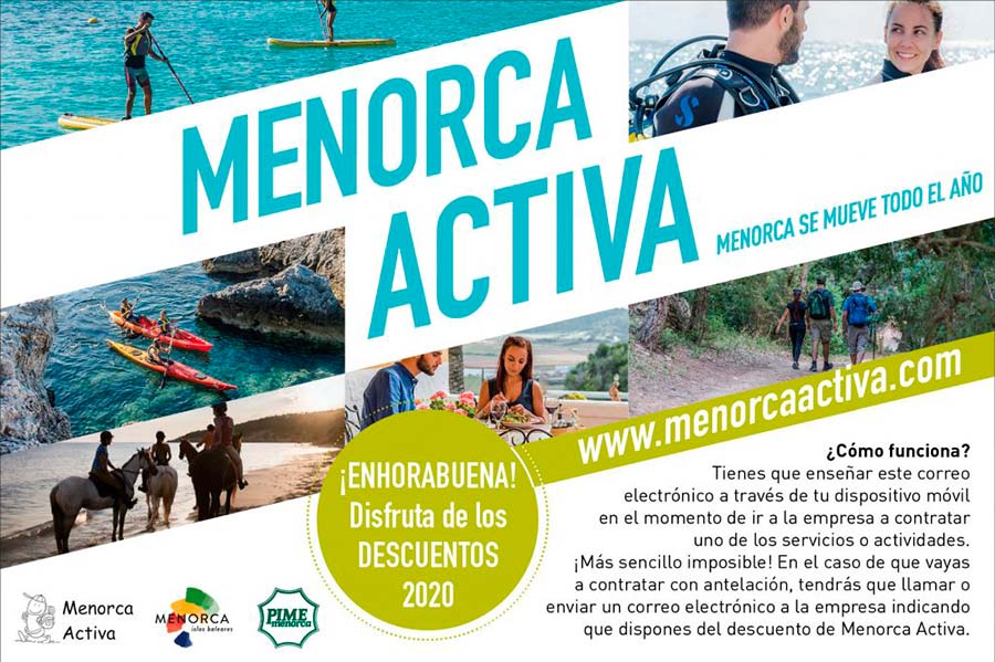Menorca Activa: promocions 2020